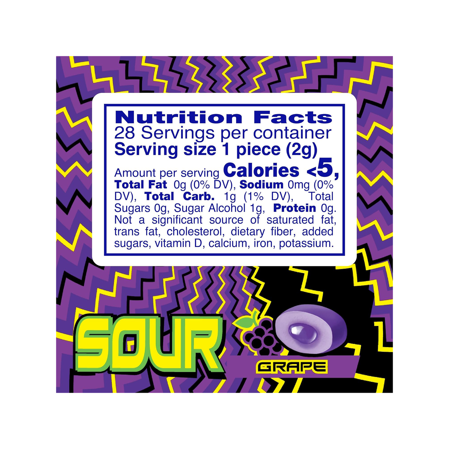 Mentos Sour Bottle Gum Variety 4 Pack- Includes 2 Packs of Strawberry and 2 Packs of Orange Chewing Gum Pack