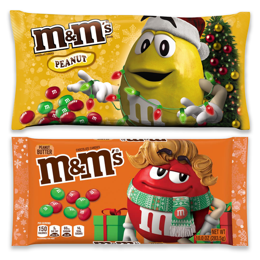 M&M Peanut Butter and Peanut Christmas Variety Pack 1 of each
