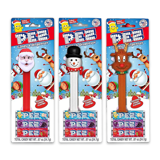 Pez Christmas Blister Pack of 3