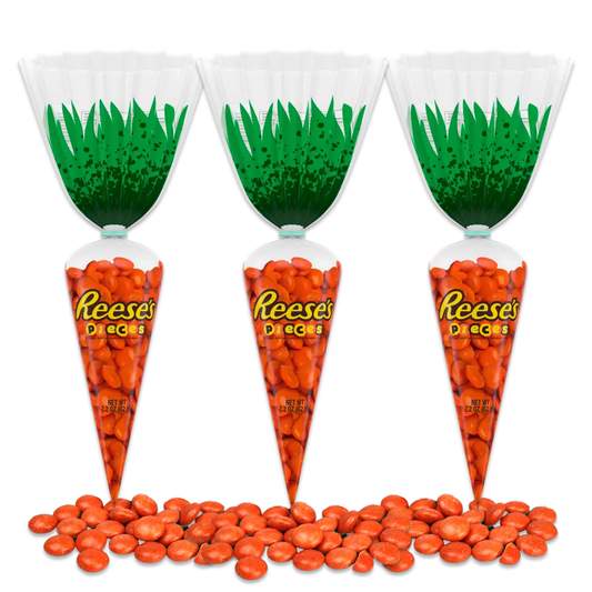 Reese's Pieces Carrots 2.2oz (Pack of 3) Easter Candy Reeses Pieces Candy Carrot Bulk. Easter Reeses Pieces Chocolate Carrot, Easter Carrot Candy, Easter Treat, Easter Reeces, Carrot Candy Bags