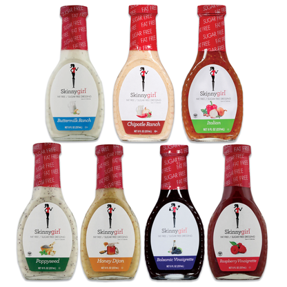 Skinnygirl Salad Dressing Ultimate Variety Pack - 7 Flavors (8oz Bottles)