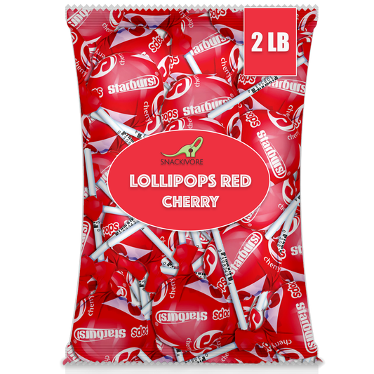 Starburst Lollipops Cherry Red 2lb Bulk Bag