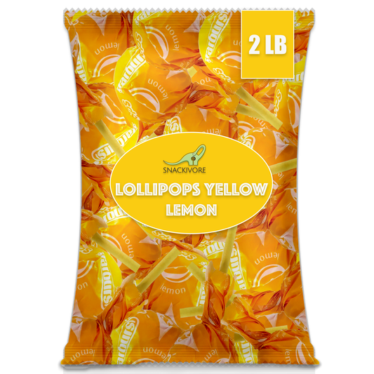 Starburst Lollipops Lemon Yellow 2lb Bulk Bag