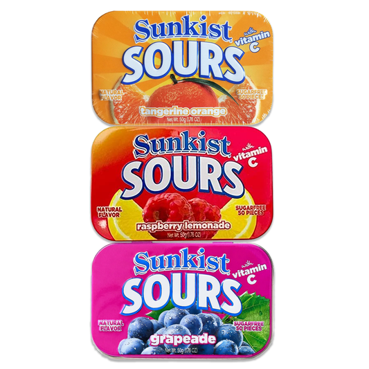 Sunkist Sours Variety Pack of 3 Flavors