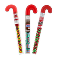 M&M's Milk Chocolate, Snickers, and Skittles Candy Cane Tubes (Pack of 3)