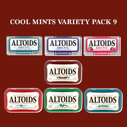 Altoids Variety Pack - 7 Flavors Gift Set with Regular & Arctic Mints