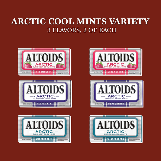 Arctic Mints Variety 6 Pack- 2 Each of 3 Flavors Gift Basket Care Package by Rebel Smuggling Galactic Emporium