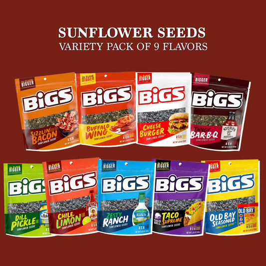 Bigs Sunflower Seeds Variety Pack, 9 Flavors