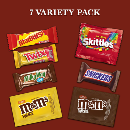 20lb bag of mixed candy includes skittles starburst Twix Milky Way snickers M&m's and peanut M&m's