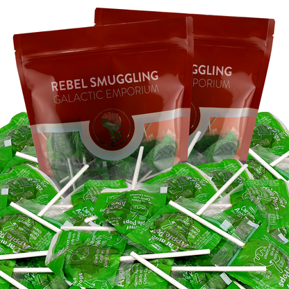 Caramel Apple Lollipops Bulk 2 x 2LB Bags by Rebel Smuggling Galactic Emporium (Total of 4lbs)