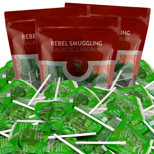 Caramel Apple Lollipops Bulk 3 x 2LB Bags by Rebel Smuggling Galactic Emporium (Total of 6lbs)