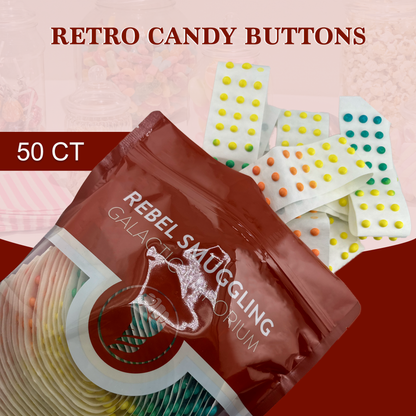 Candy Buttons Sheets 50 Pack. Button Candy Retro Candy