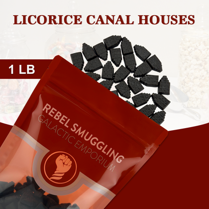 Dutch Licorice Canal Houses Bulk 1lb Bag by Rebel Smuggling Galactic Emporium