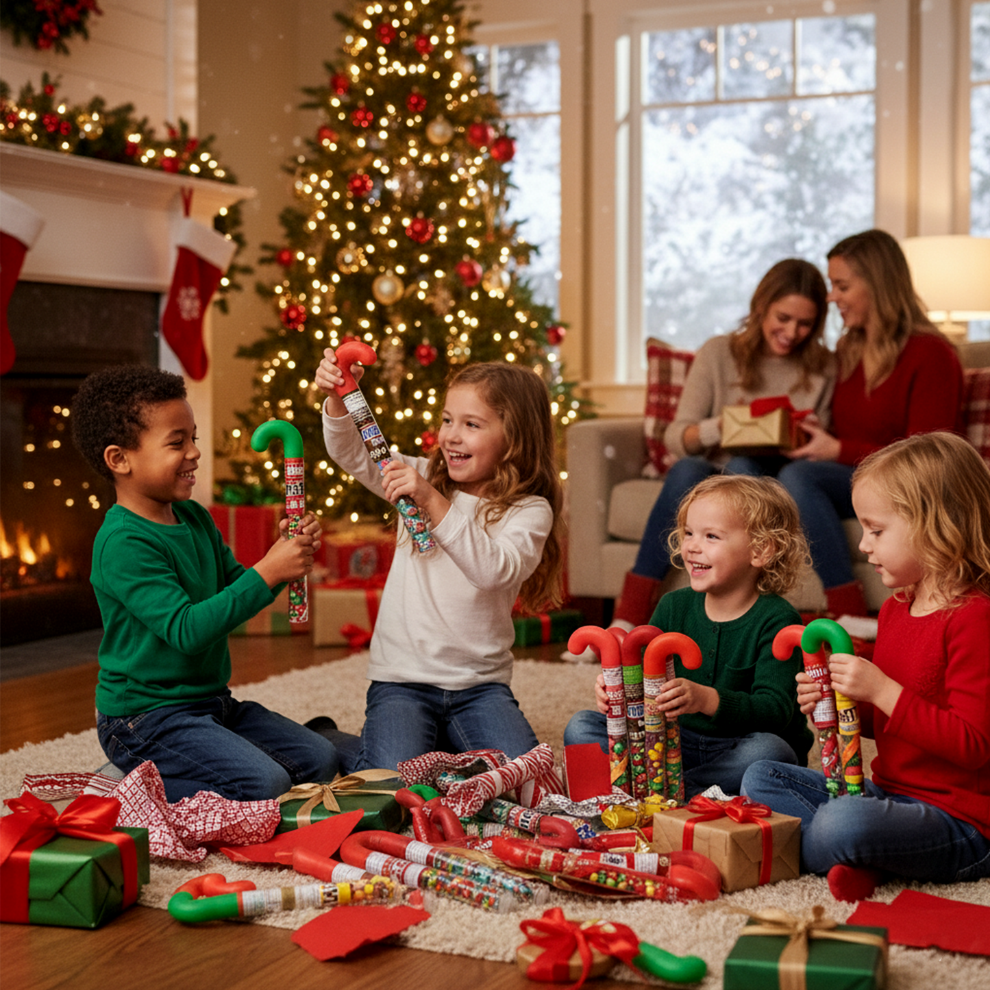 Christmas Candy Cane Tubes Variety 11 Pack of Stocking Stuffers for Kids