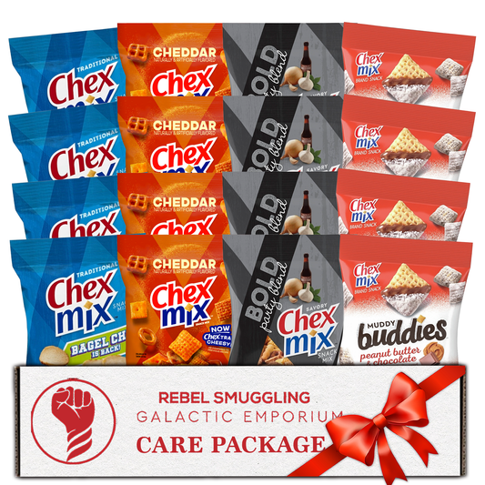 Snack Mix Individual Packs- 16 Count Gift Basket Care Package- 4 Each of 4 Flavors of Snack Packs by Rebel Smuggling Galactic Emporium