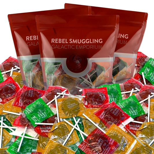 Orchard Apple Caramel Lollipops Bulk 6LB Bag by Rebel Smuggling Galactic Emporium