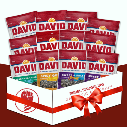 David Sunflower Seeds Variety Pack - 12 Flavors Gift Basket (5.25oz Each)