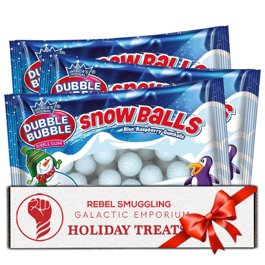 Dubble Bubble Snowballs - Holiday Gumballs (Pack of 3, 2.32 oz each)