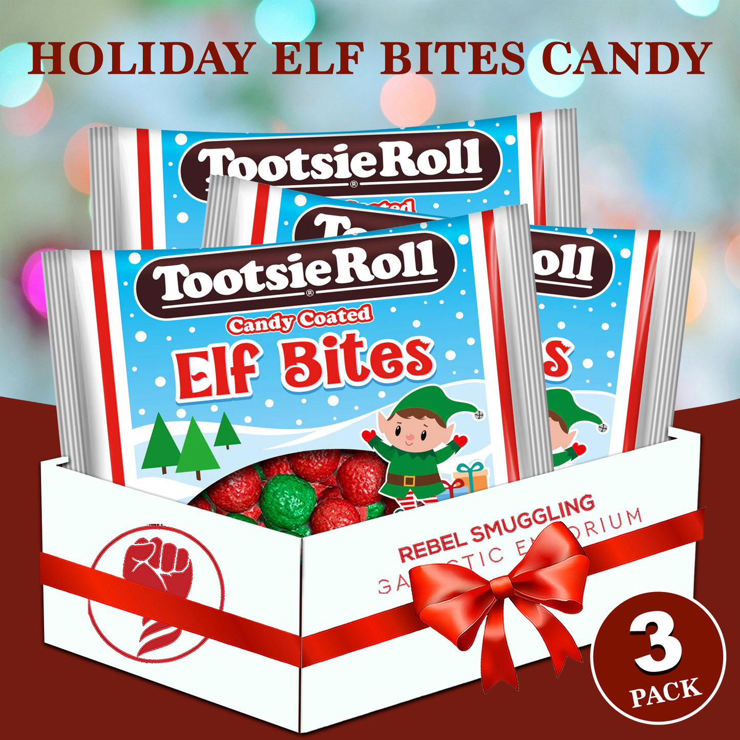 Tootsie Roll Elf Bites 3.5oz Pack of 3