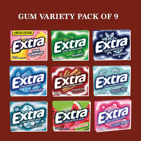 Extra Gum Variety Pack of 9