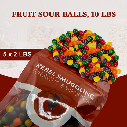 Fruit Sours Chewy Candy Bulk 10LB Bag by Rebel Smuggling Galactic Emporium