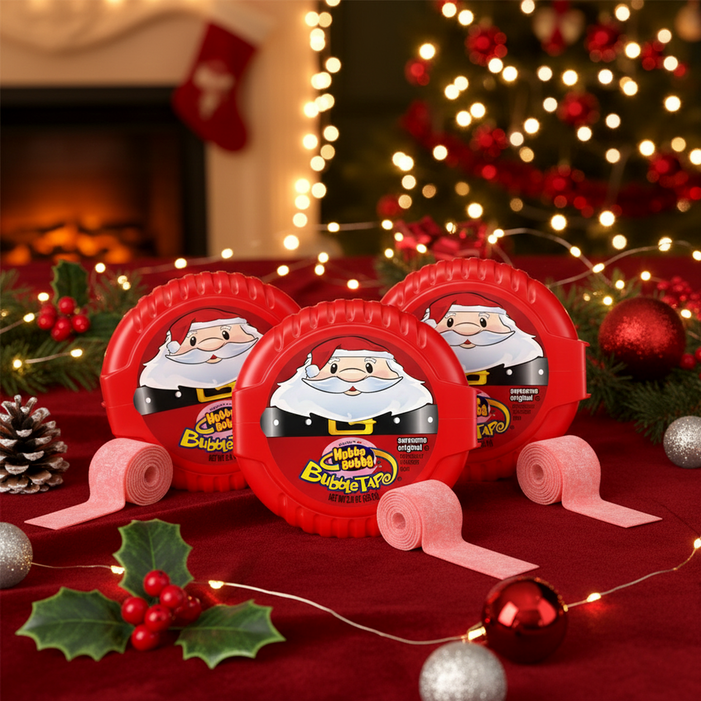 Hubba Bubba Christmas Santa Pack of 3