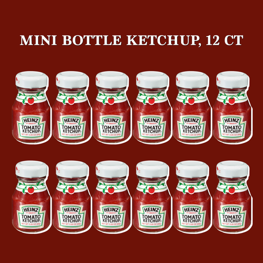 Mini Ketchup 12 Pack of 2.25oz Glass Bottles Care Package Gift Basket by Rebel Smuggling Galactic Emporium