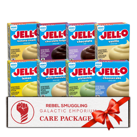 Sugar Free Pudding Mix Variety Pack, Includes 8 Flavors of Sugar Free Instant Pudding. Care Package Gift Basket by Rebel Smuggling Galactic Emporium