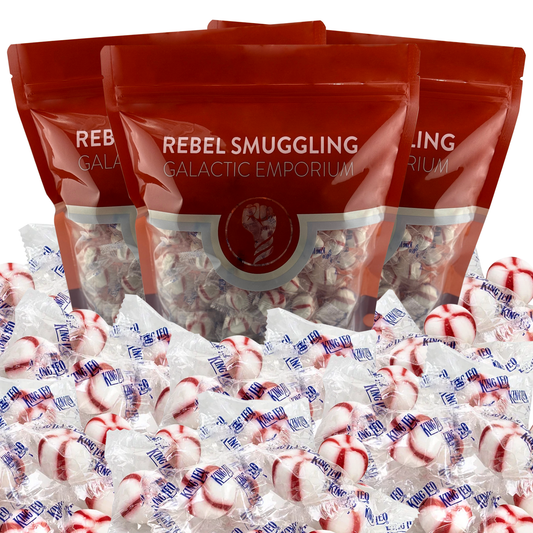 King Leo Christmas Soft Peppermint Puffs Candy Bulk 3 x 2lb Bags, Individually Wrapped Mints (6lbs Total)