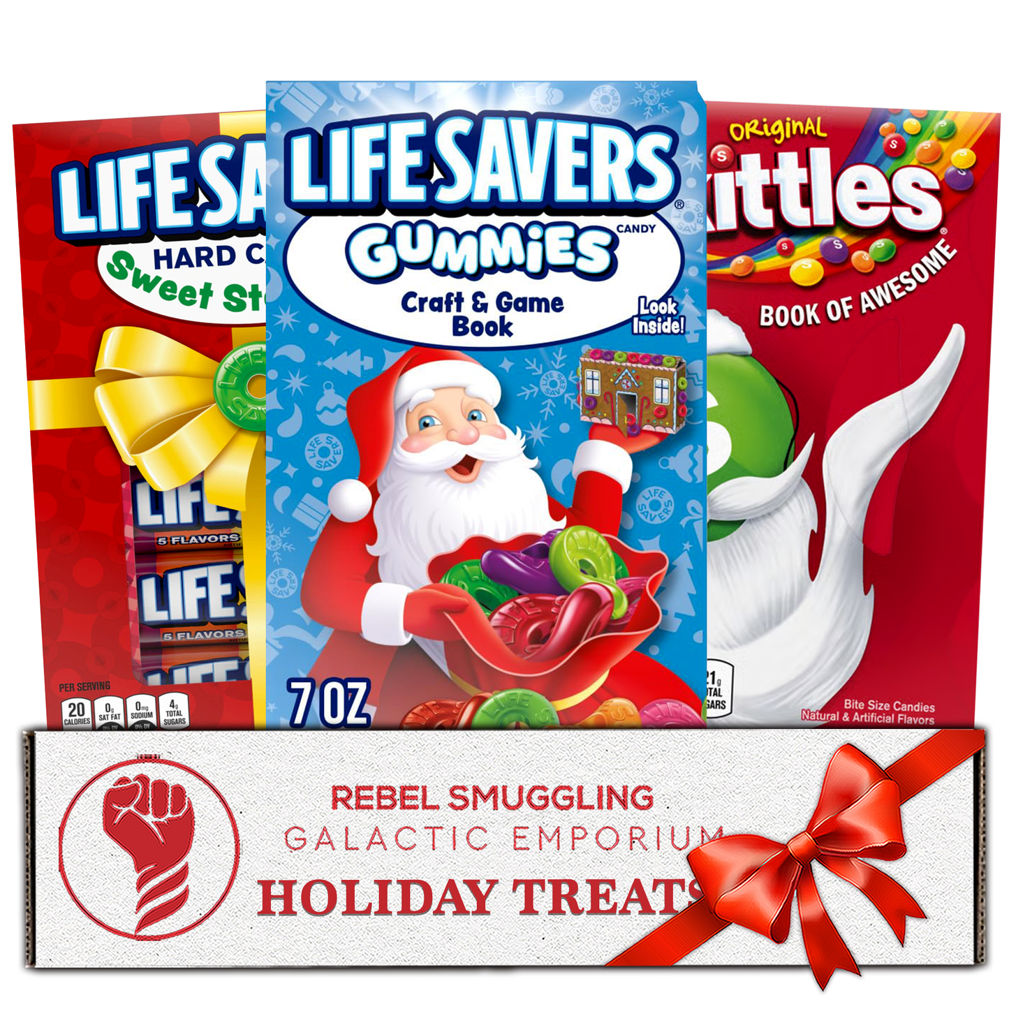 Life Savers Gummies & Storybook Variety Pack of 3 - Holiday Candy Bundle