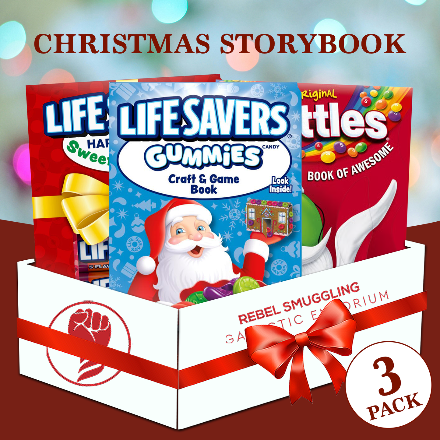 Life Savers Gummies & Storybook Variety Pack of 3 - Holiday Candy Bundle
