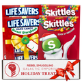 Life Savers & Skittles Storybook Variety Pack of 4 - Christmas Candy Bundle (2 Each)