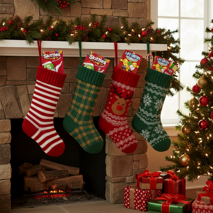 Life Savers & Skittles Storybook Variety Pack of 4 - Christmas Candy Bundle (2 Each)