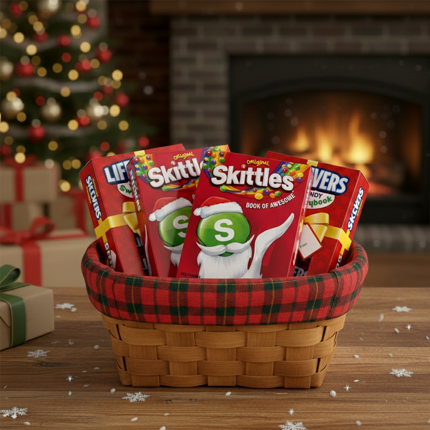 Life Savers & Skittles Storybook Variety Pack of 4 - Christmas Candy Bundle (2 Each)