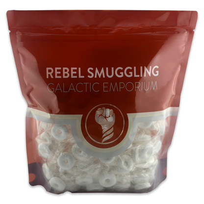 Peppermint Hard Candy Rings Bulk 2lb Bag - Individually Wrapped Mints