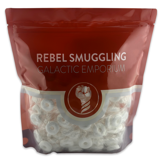 Peppermint Hard Candy Rings 2LB Bulk Bag of Individually Wrapped Mints