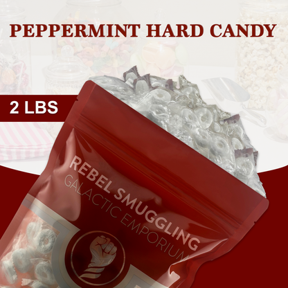 Peppermint Hard Candy Rings Bulk 2lb Bag - Individually Wrapped Mints