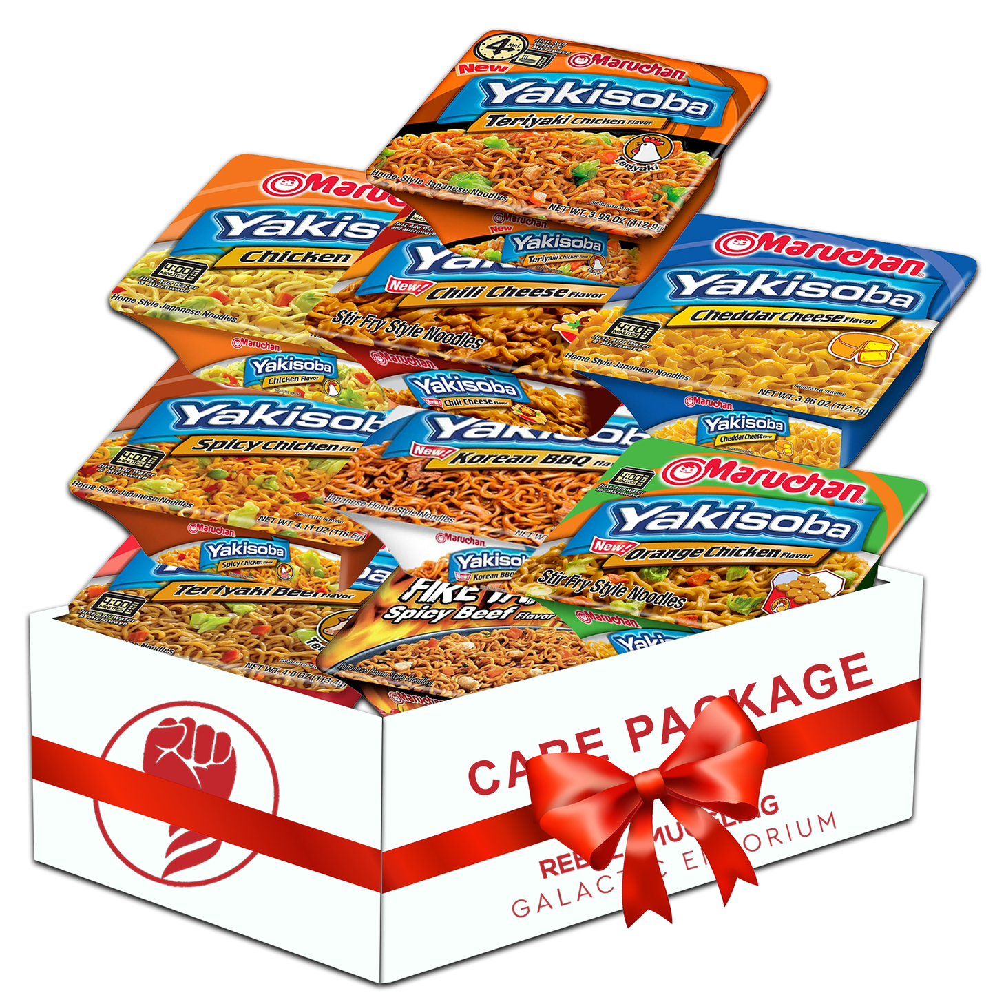 Yakisoba Noodles Variety 9 Pack Gift Basket Care Package by Rebel Smuggling Galactic Emporium
