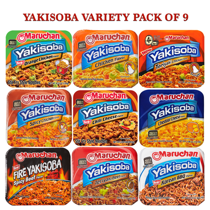 Yakisoba Noodles Variety 9 Pack Gift Basket Care Package by Rebel Smuggling Galactic Emporium