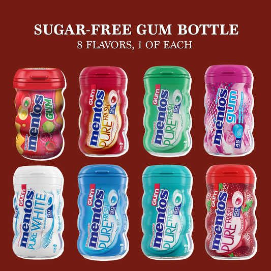 Sugar Free Fruit Gum Variety 8 Pack Care Package Gift Basket by Rebel Smuggling Galactic Emporium