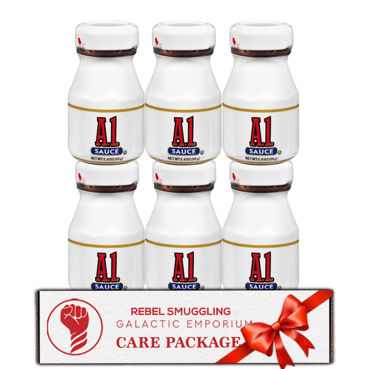 Steak Sauce 6 Pack of Mini 2oz Bottles Gift Basket Care Package by Rebel Smuggling Galactic Emporium