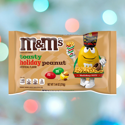 M&M's Holiday Variety Pack of 5- Milk Chocolate, Peanut Chocolate, Mint Chocolate, Toasty Holiday Peanut, Peanut Butter Chocolate