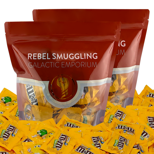 M&M's Fun Size Peanut Chocolate Candy Pieces Individual Packs Bulk 2 x 2LB Bags by Rebel Smuggling Galactic Emporium (4lbs Total)