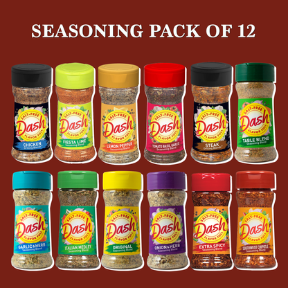 Mrs Dash Salt-Free Seasoning Variety Pack - 12 Premium Flavors Gift Set