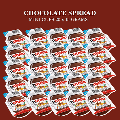 Mini Chocolate Hazelnut Cups, 20 Pack of 0.52oz Single Serve Gift Basket Care Package by Rebel Smuggling Galactic Emporium