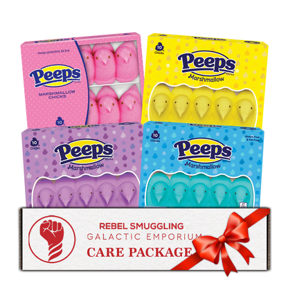 Easter Peeps Marshmallow Candy Variety 4 Pack (40 Peeps Total) Care Package Gift Basket by Rebel Smuggling Galactic Emporium