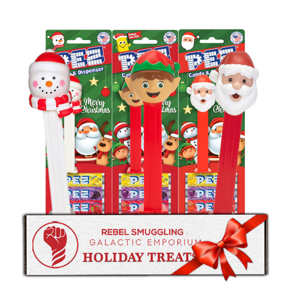 Pez Christmas Candy Dispensers Blister Pack of 3 Stocking Stuffer Candy