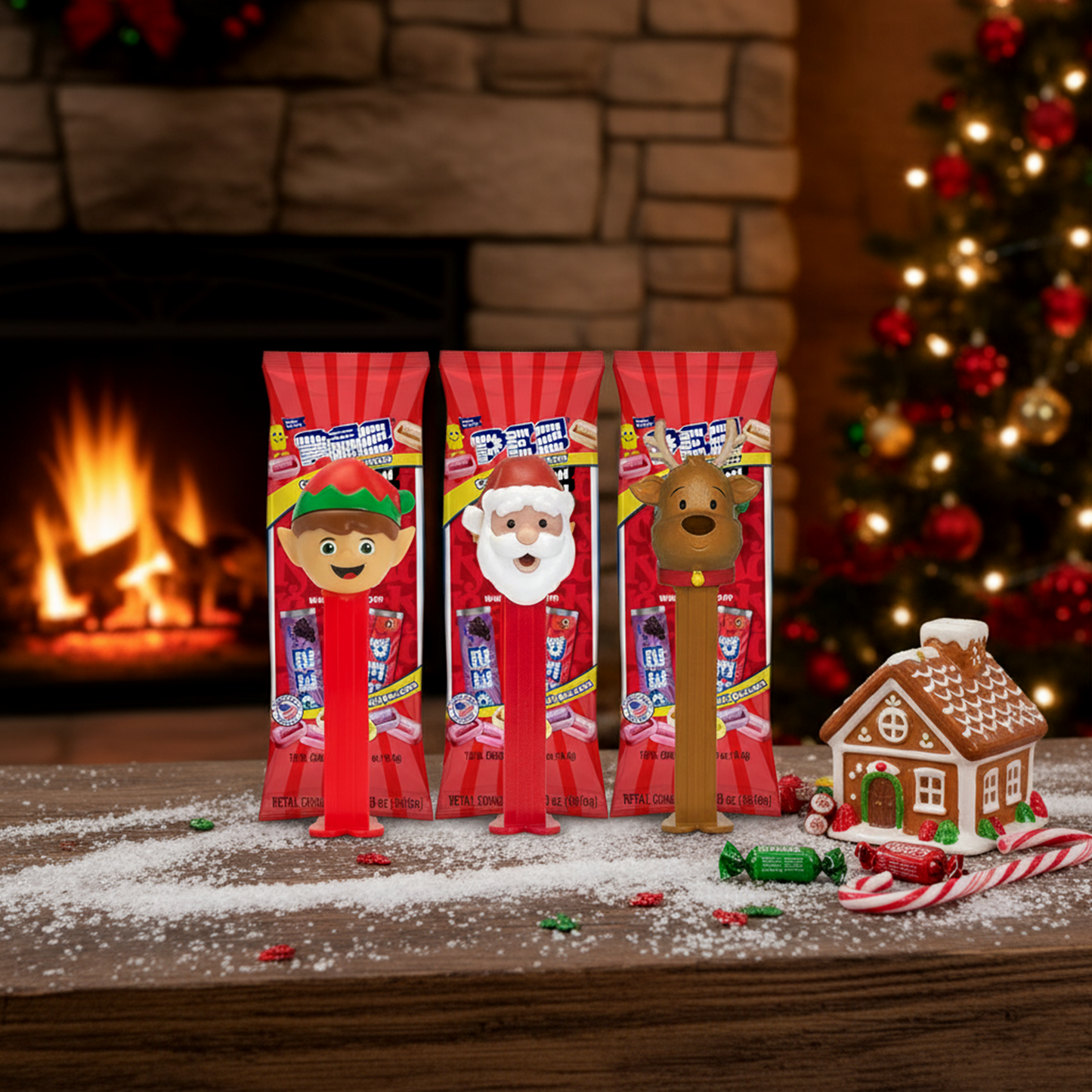Pez Holiday Dispenser Pack of 3 Dispensers