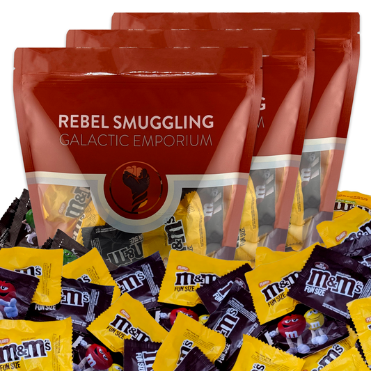M&M's Fun Size Peanut and Milk Chocolate Candy Pieces Bulk 3 x 2lbs Bags by Rebel Smuggling Galactic Emporium (6lbs Total)
