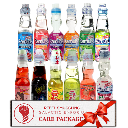 Ramune Japanese Soda Variety Pack 12 Flavors - Authentic Marble Soda Gift Set